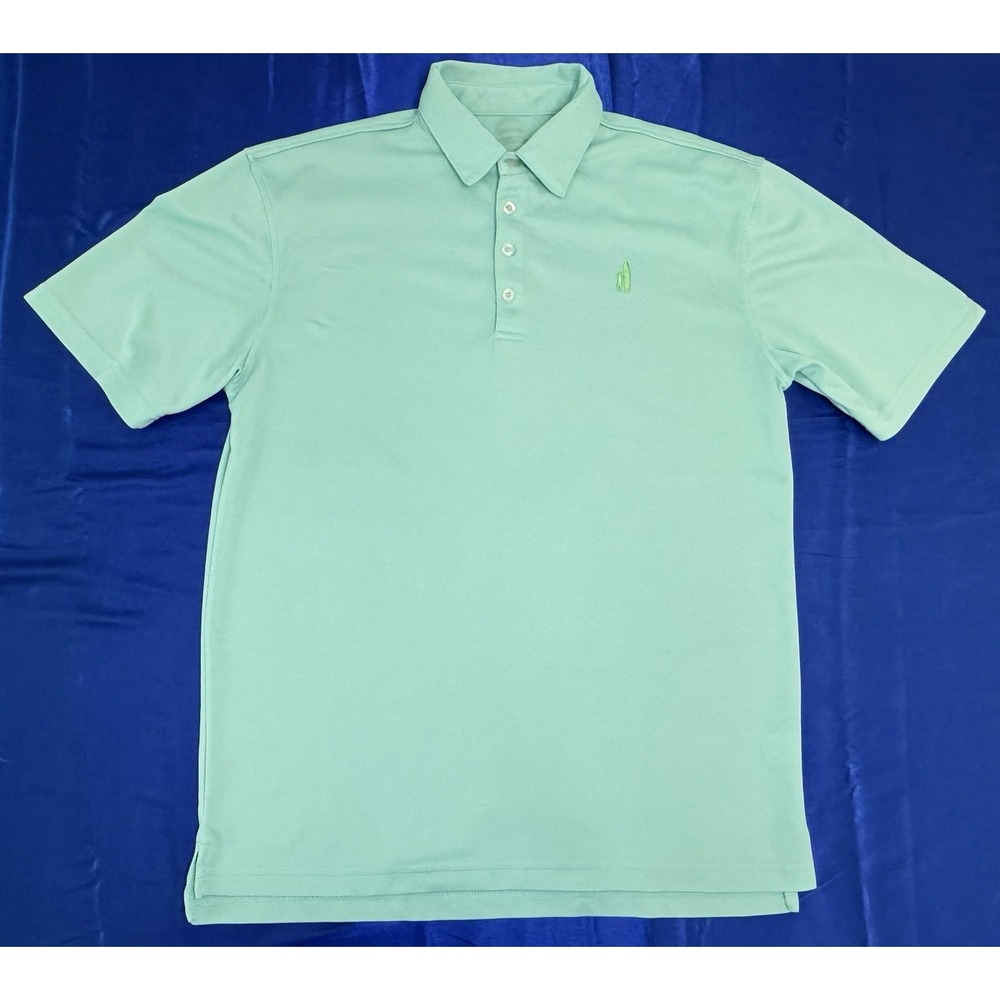 Johnnie O Prep-Formance Men's Medium Green Short Sleeve Golf Polo Shirt Surfer